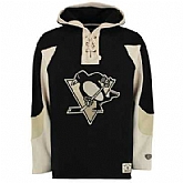 Penguins Black Men's Customized All Stitched Sweatshirt,baseball caps,new era cap wholesale,wholesale hats